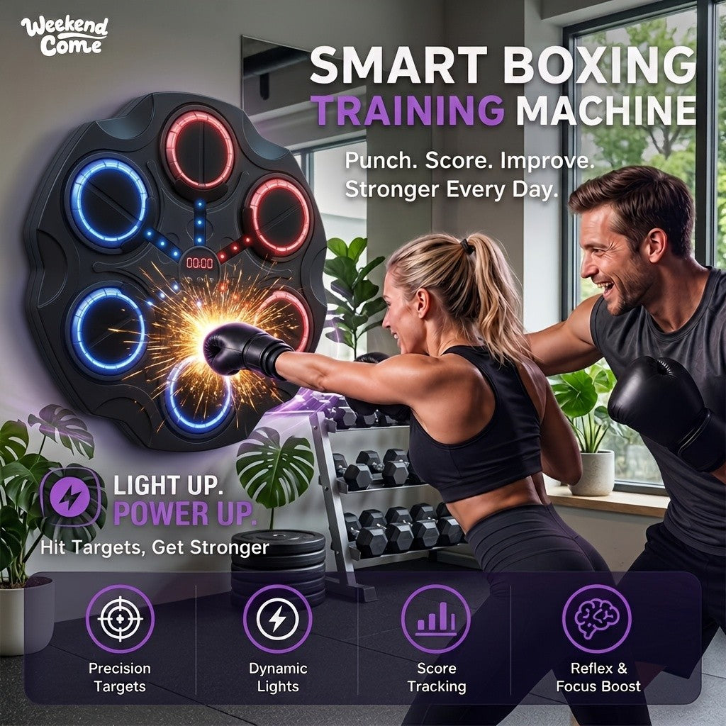 Music Punching Bag with Built-in Speakers for Boxing & MMA Training