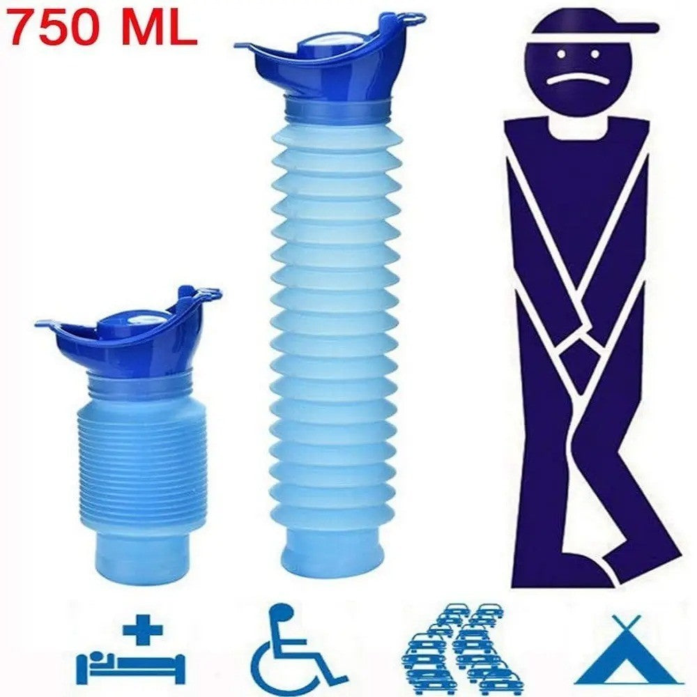 Portable Reusable Car Urinal with Leak-Proof Seal for Travel Camping Emergency Use