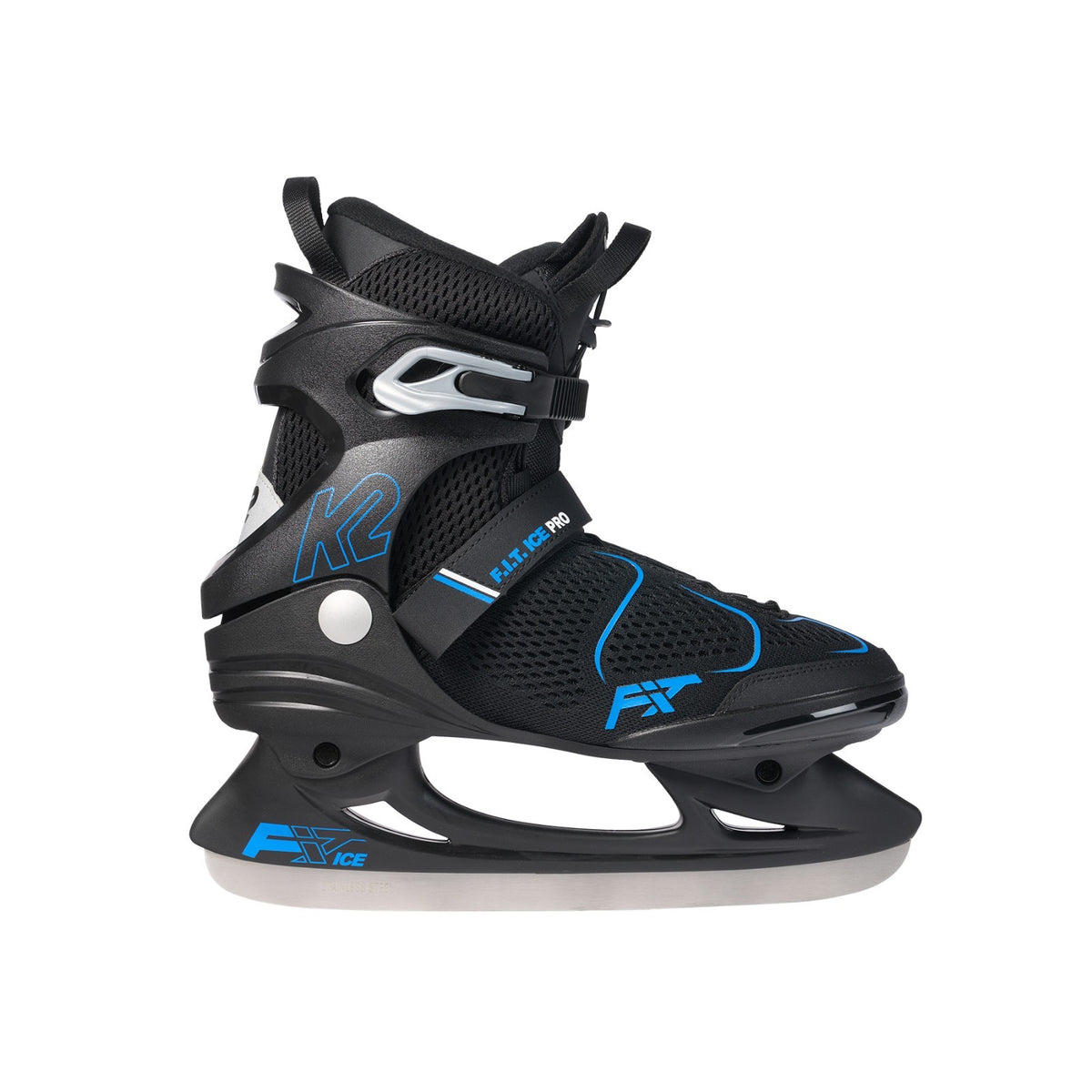 K2 Men's F.I.T. Ice Pro Ski Boots - Black/Blue, US 9.5, 2026 Model