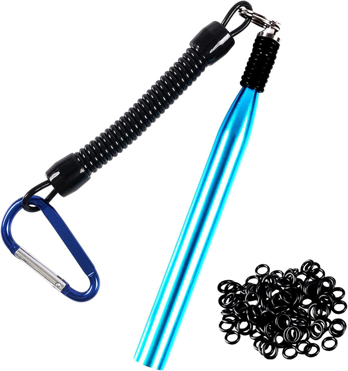 Fishing Wacky Rig Tool Kit with O-Rings for Soft Baits - Bass Fishing Accessory