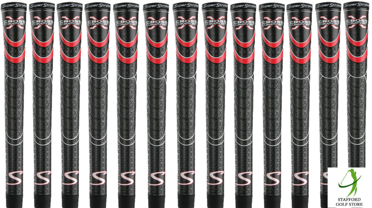Golf Grip Set - Super Stroke Cross Comfort Undersize, Standard, Midsize & Jumbo