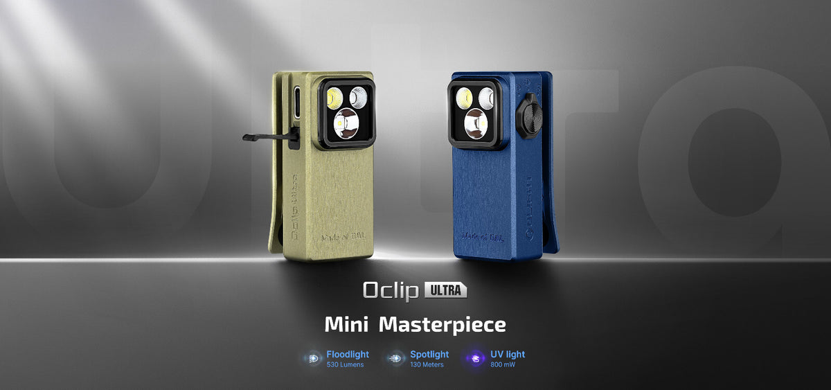 LED Clip-On Light with Flood, Spot, & UV Modes - 530 Lumens, Durable Aluminum