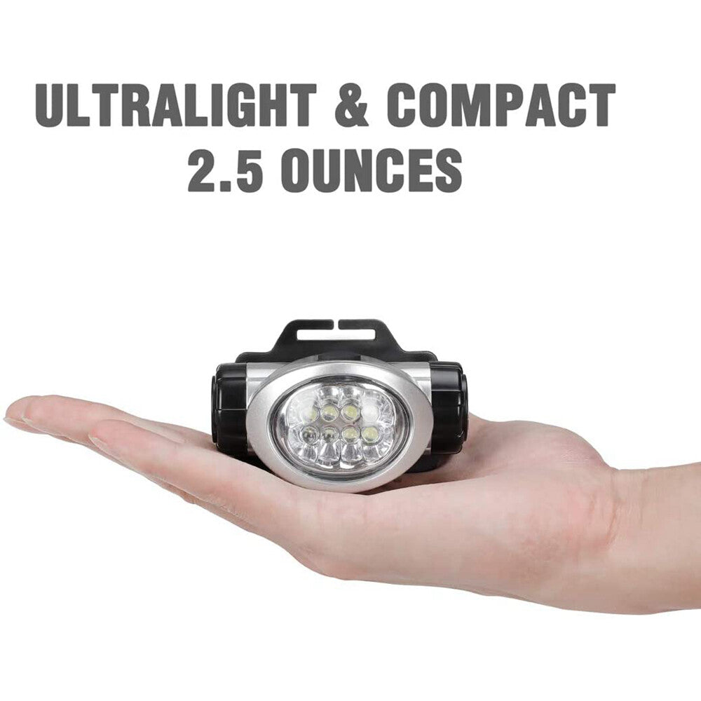 LED Headlamp 5-Pack Pivoting Headlights with 4 Modes, Adjustable Strap