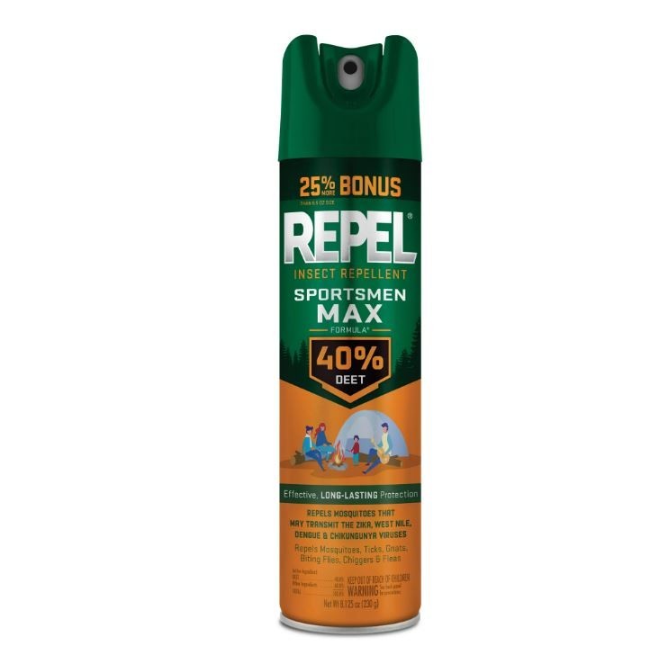 Insect Repellent Aerosol Spray 8.125 oz - Max Formula with 40% DEET for Mosquitoes, Ticks & More