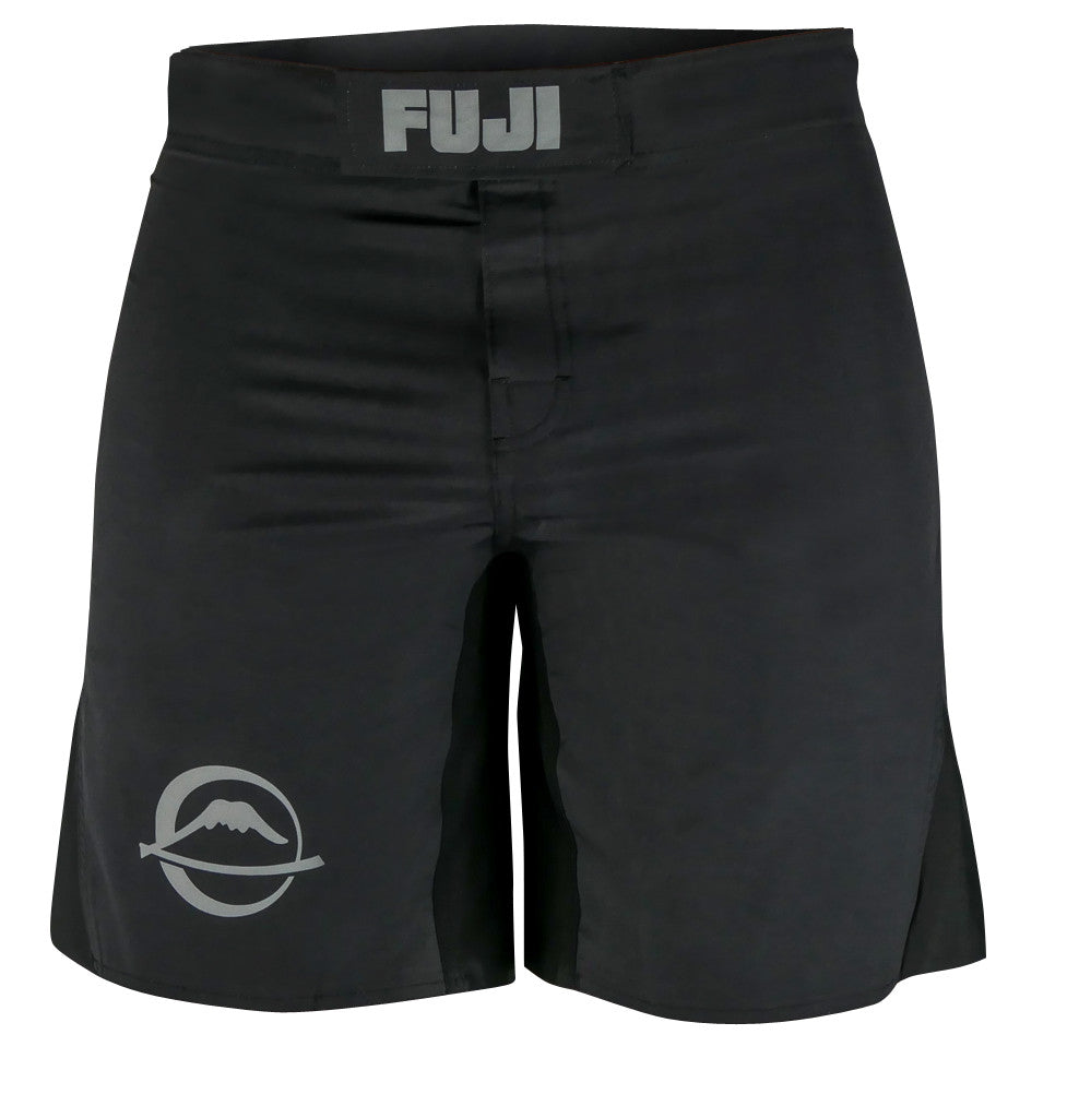 Kids MMA Fight Shorts - Black No-Gi Grappling Competition Shorts