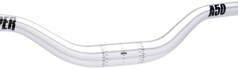 ProTaper A50 Bike Handlebar 810mm Rise 31.8mm Alloy Polished Silver