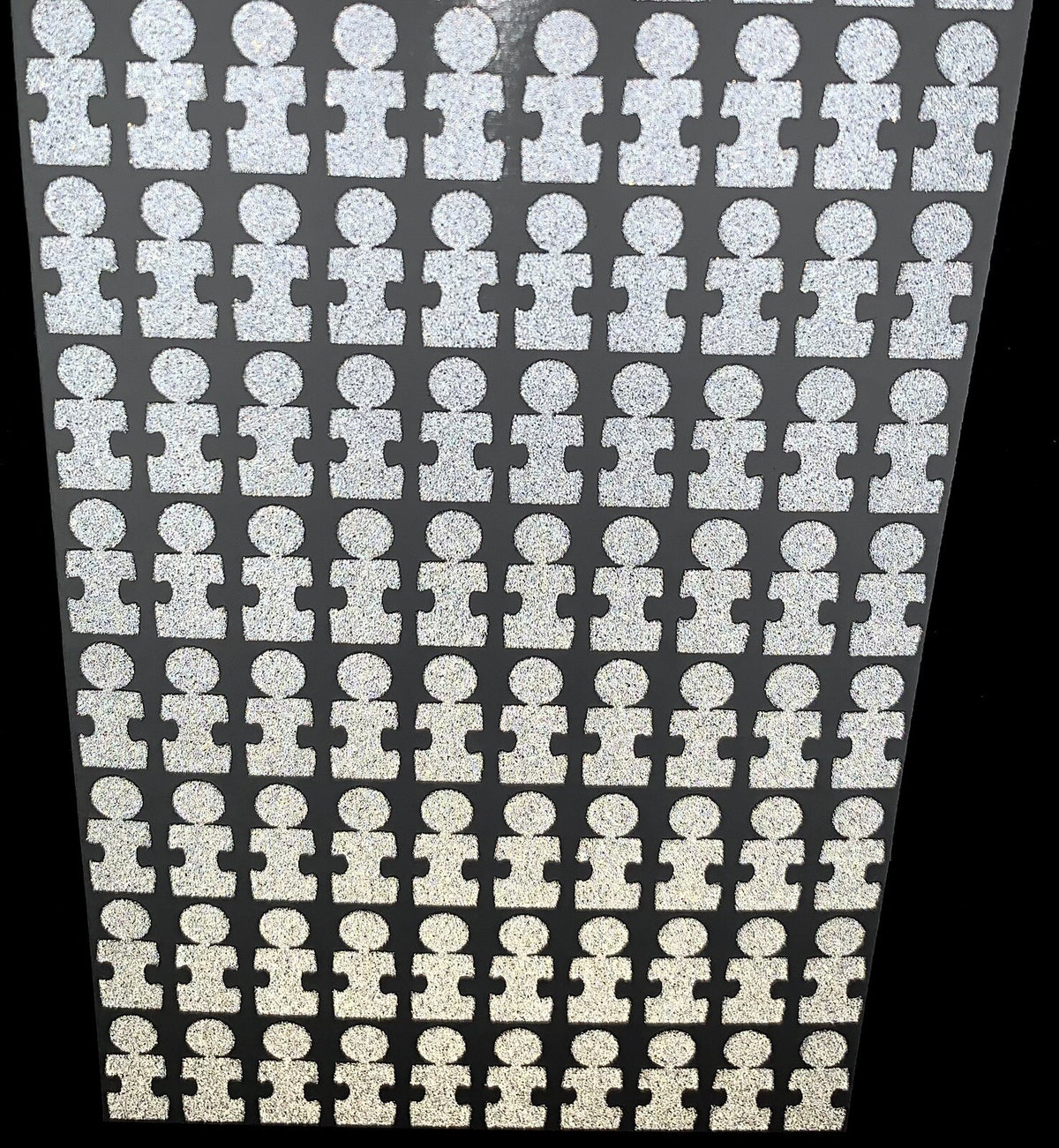 Reflective Autism Awareness Dots Pack for Golf Launch Monitors - Fundraiser