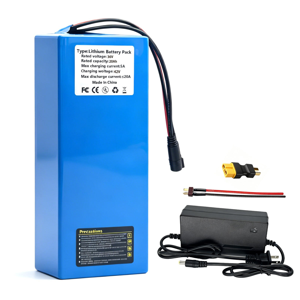 Electric Bicycle Battery Pack 36V/48V 10Ah/20Ah UL Certified for E-Bikes