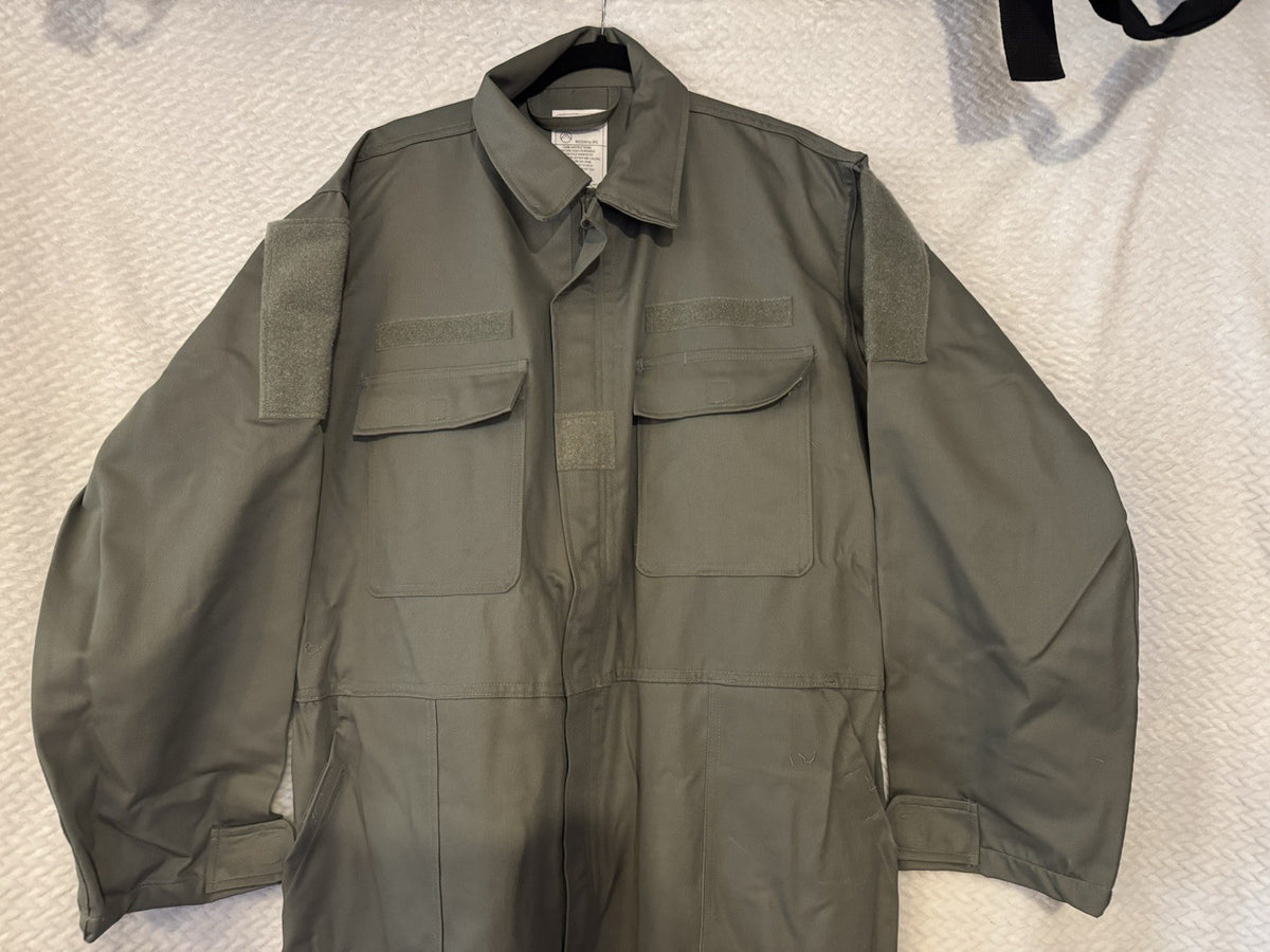 USAF Foliage Green Work Coverall - XL Utility Maintenance Overalls