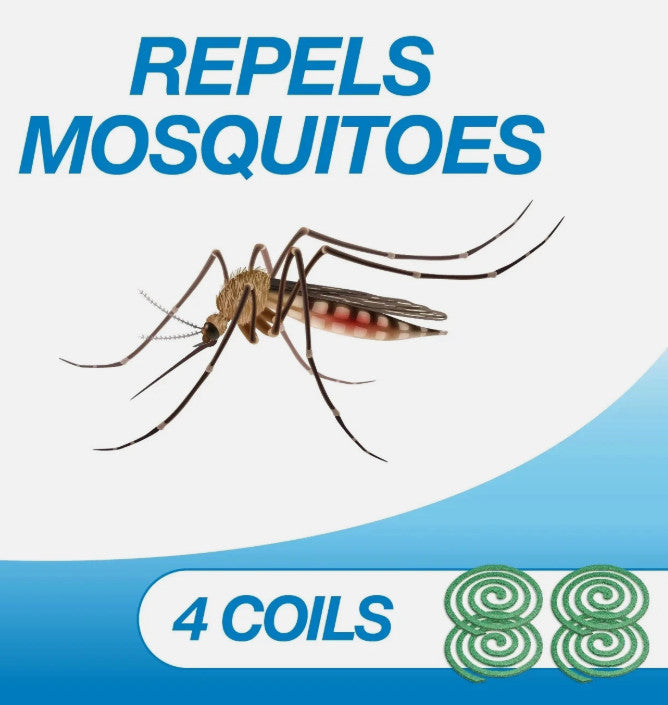 Outdoor Bug Repellent Mosquito Coils 4 Pack for Patio Camping & Porch