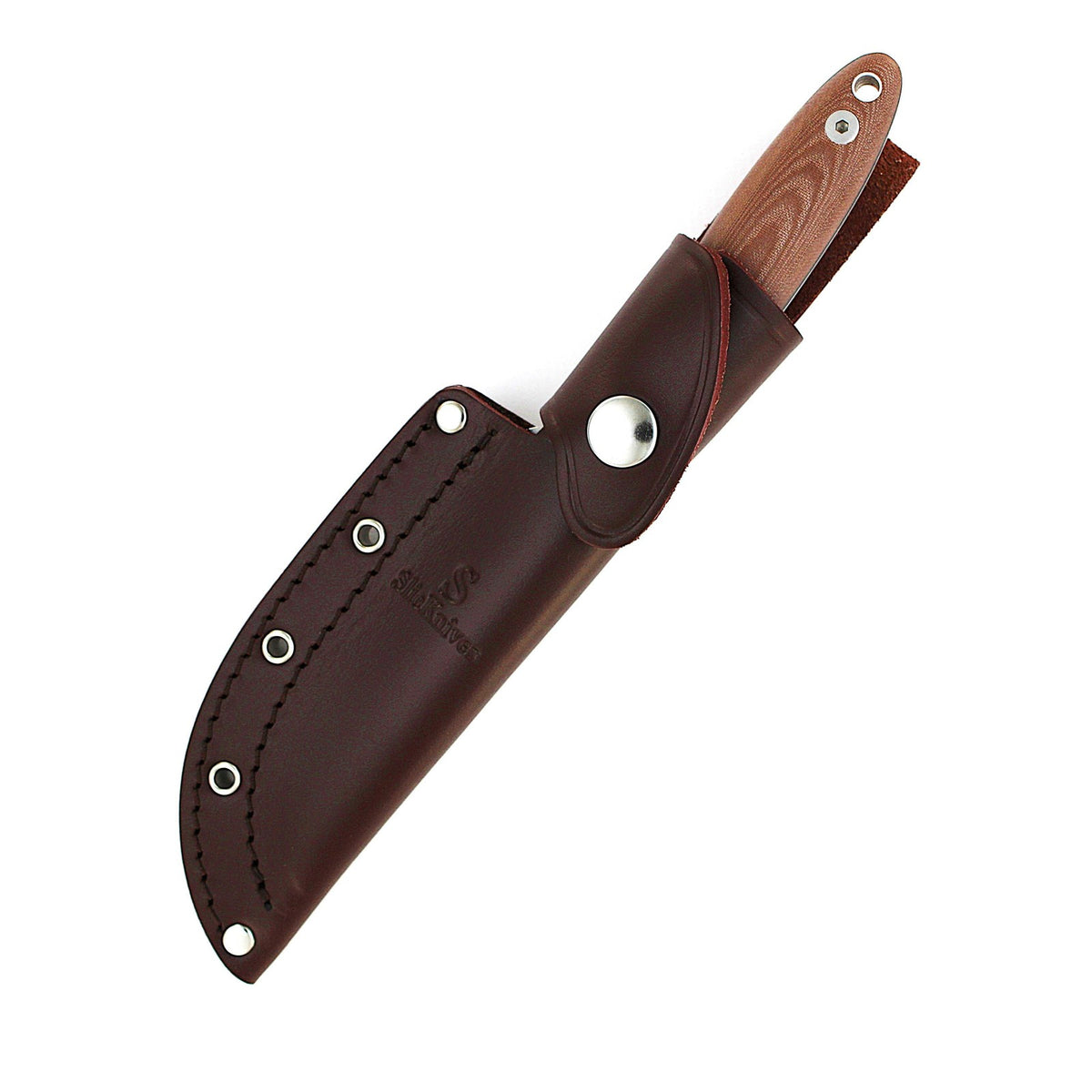 SlicKnives Curve 4.5 Brown Roach Belly Bird & Trout Knife