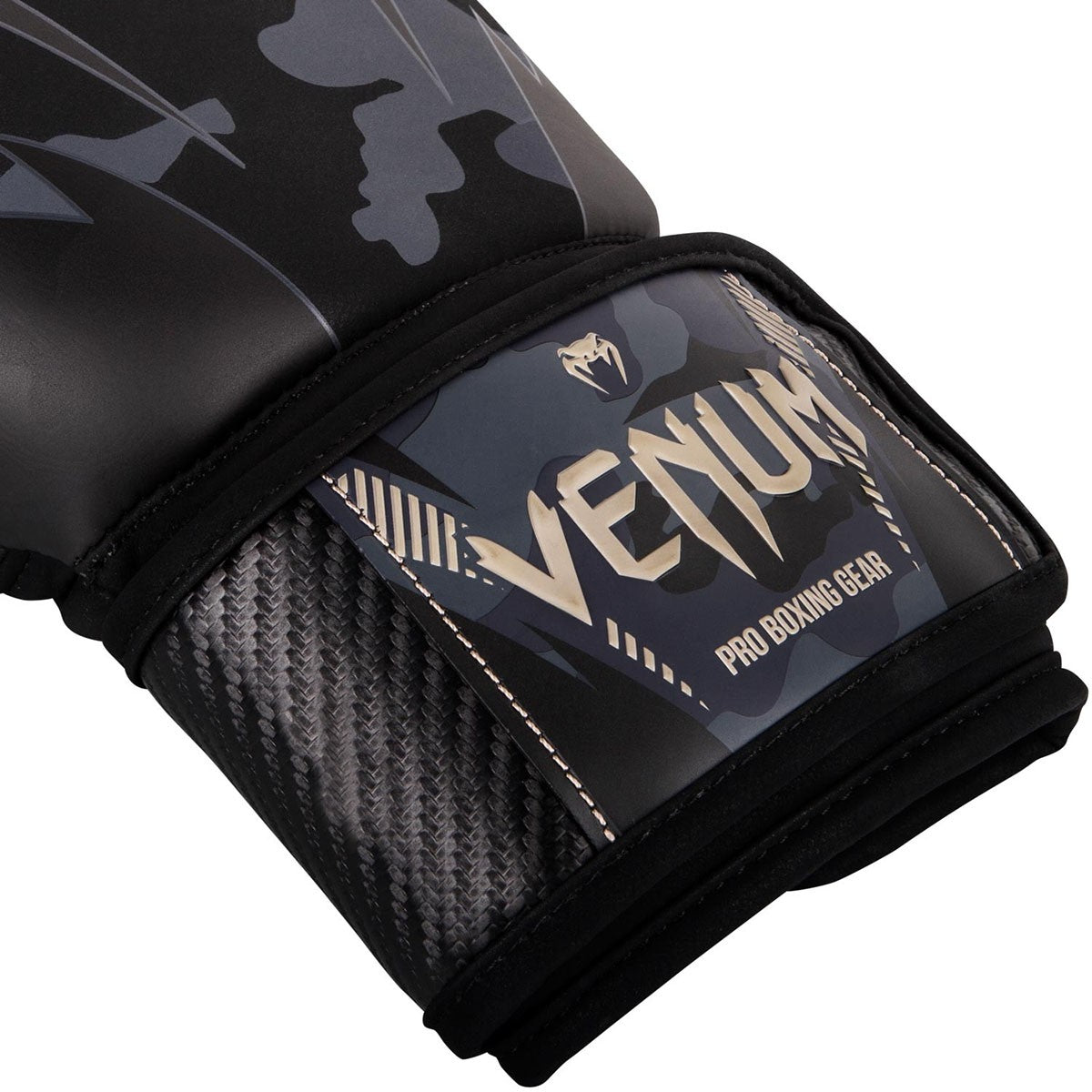 Impact Boxing Gloves with Hook and Loop Closure - Dark Camo/Sand