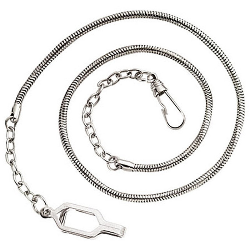 Heavy Duty Whistle Chain with Epaulette Clasp for Tactical Use