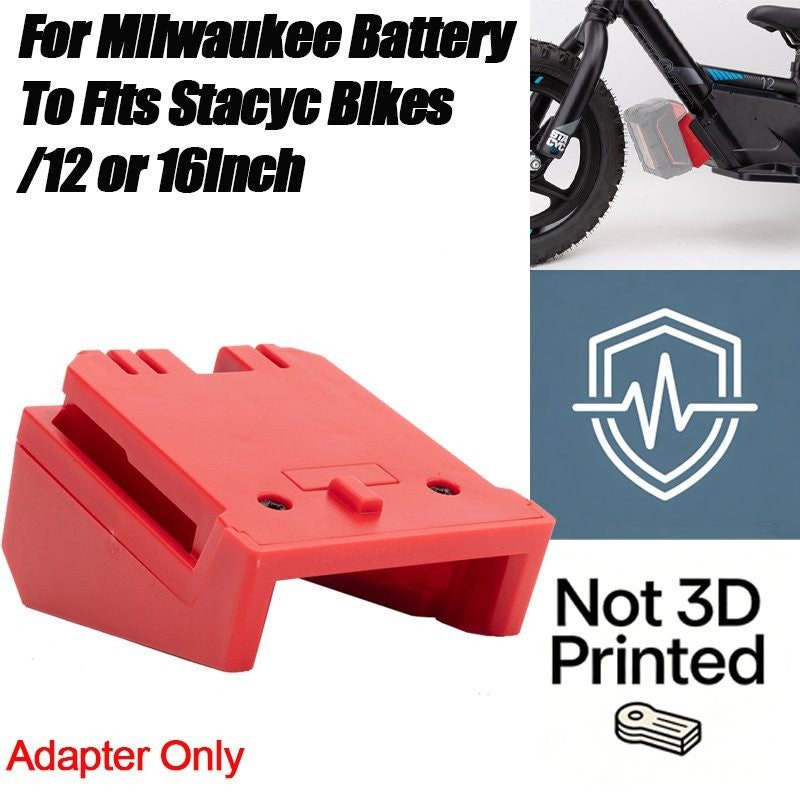Milwaukee 18V Battery Adapter for Stacyc 12" and 16" Bikes