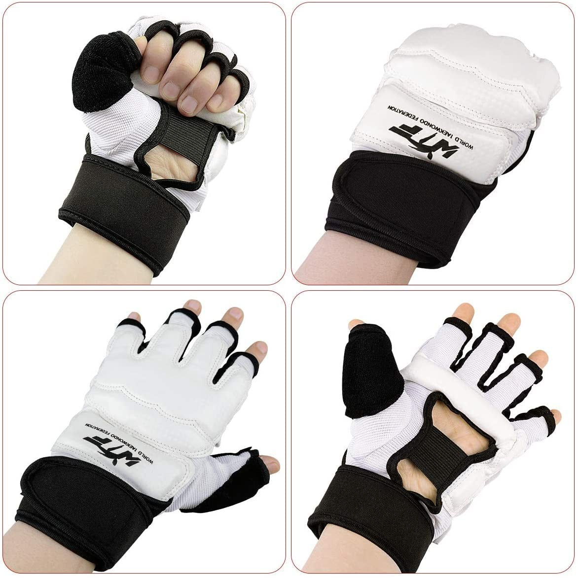Martial Arts Training Gloves for Sparring and Grappling - Breathable PU Material