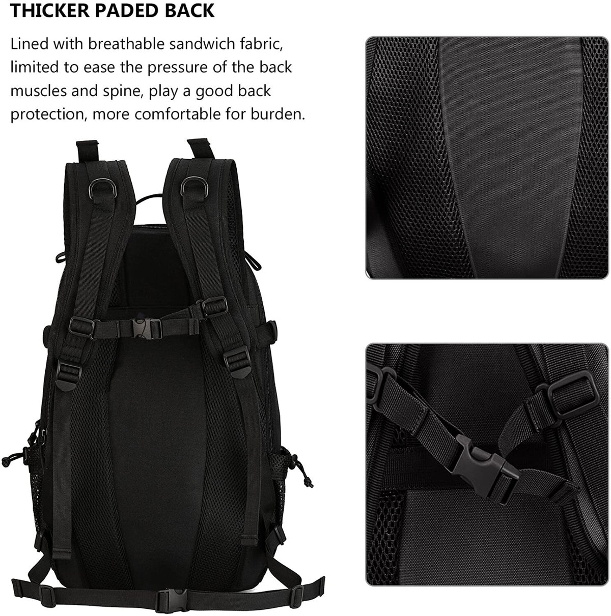 Military Tactical Backpack 30L Waterproof Rucksack for Hiking & Outdoor Activities