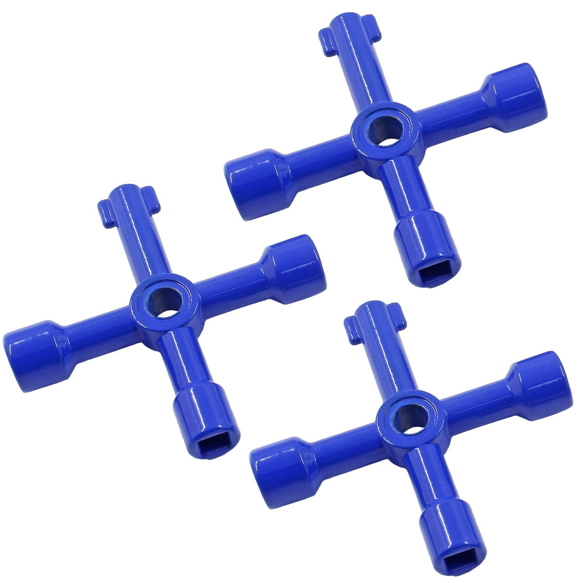 Multi-Function Utility Key Set for Electric, Gas, Water Cabinets - 3 Pieces