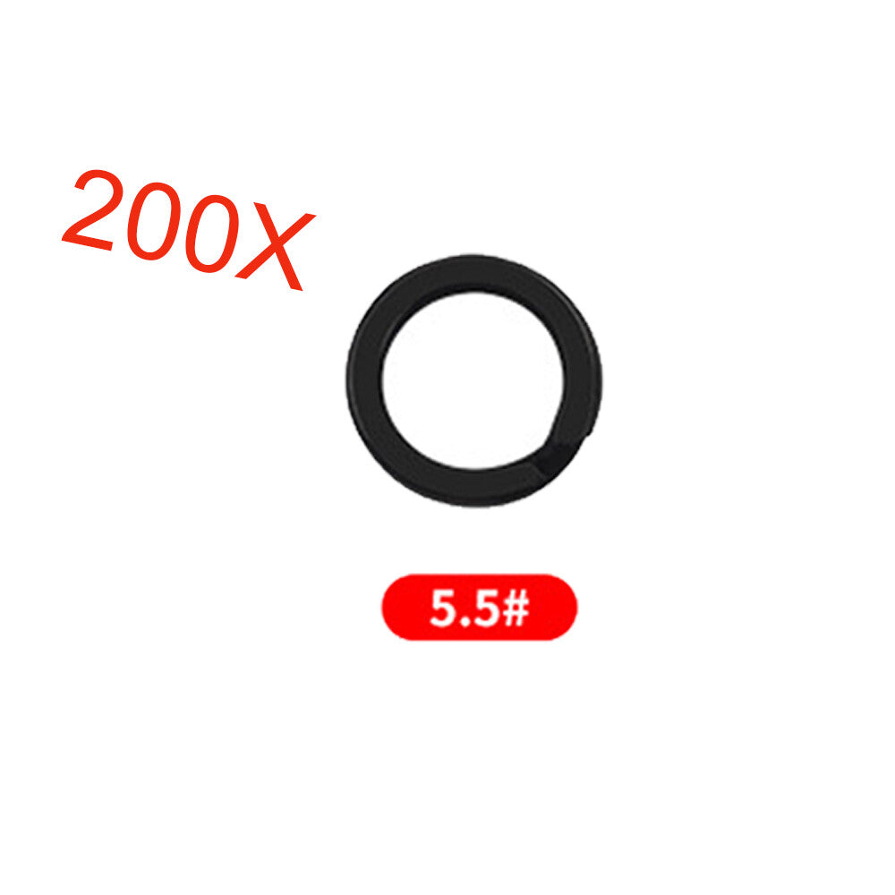 Heavy Duty Stainless Steel Fishing Split Rings for Lures - Assorted Sizes, 200 pcs