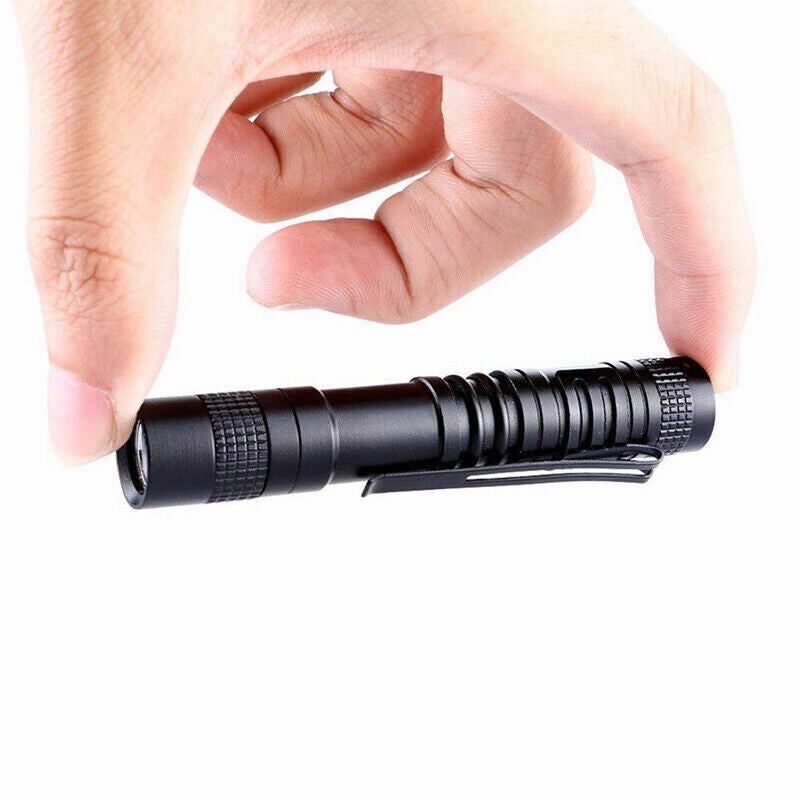 Mini LED Flashlight Keychain Set - Portable Torch Clip for Outdoor Use