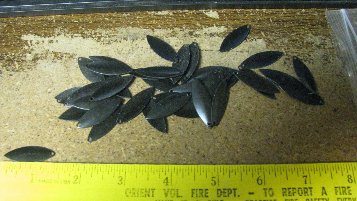 Willowleaf Spinner Blades Size 3 - 50 Black Wind Spinner Accessories