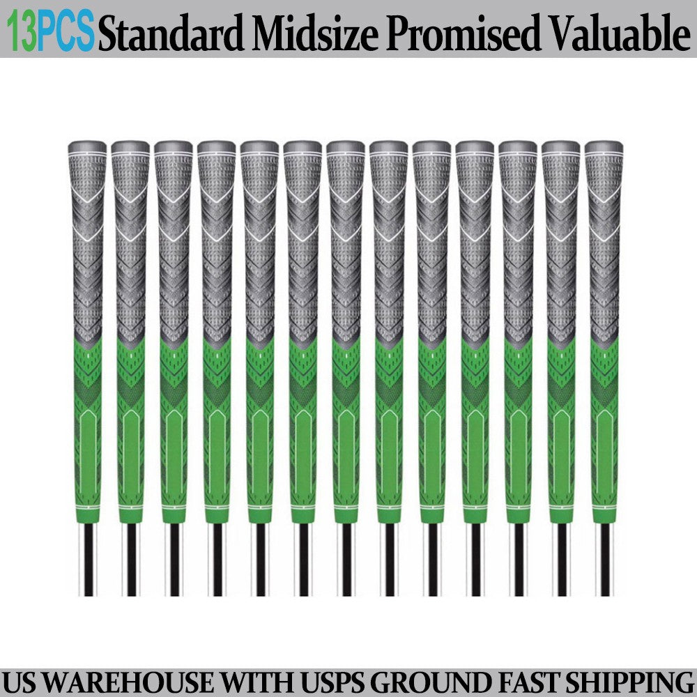 Golf Club Grip 13-Pack Anti-slip Rubber Golf Grip with Dual Traction