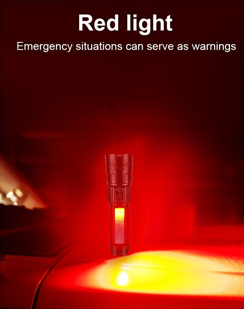 Super Bright Rechargeable LED Searchlight with Long Range Torch - Waterproof & Portable