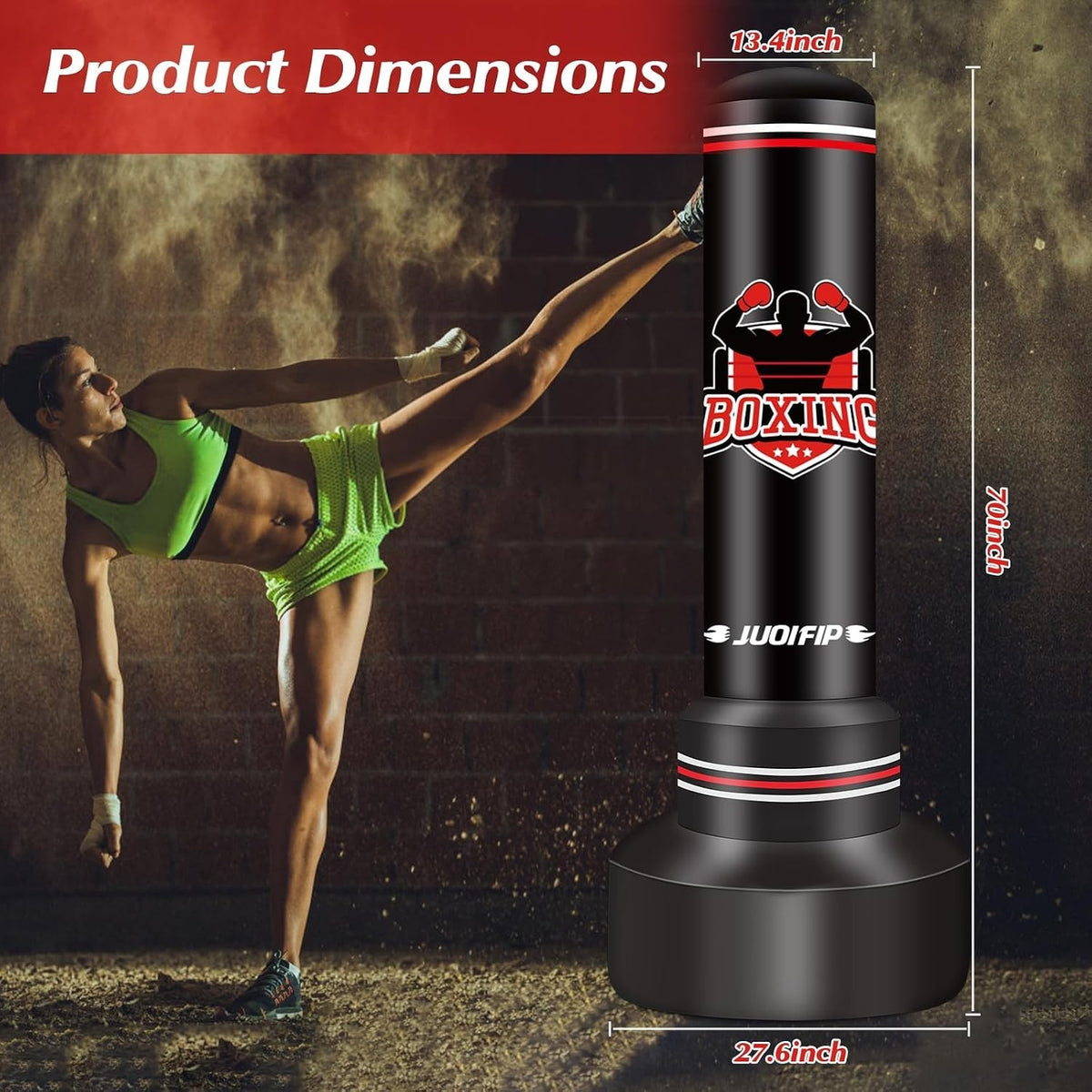 Heavy Freestanding Punching Bag for Adults and Teens - 70 Inches