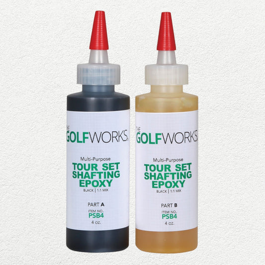 Golf Club Shafting Epoxy - 2x 4oz Black Multi-Purpose Club Building Adhesive