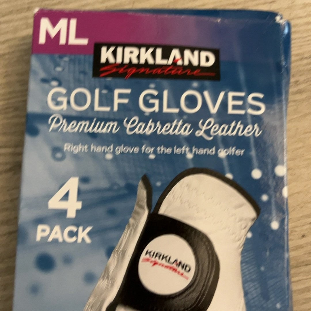 Golf Gloves 4 Pack - Premium Cabretta Leather Right Hand Gloves for Men