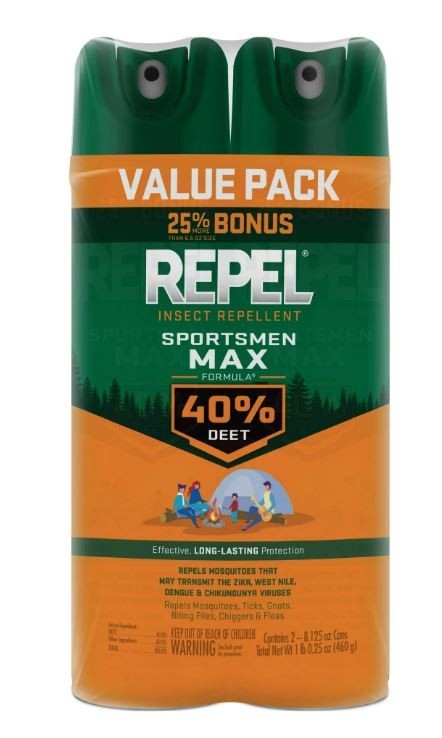 Insect Repellent Aerosol Max Formula 40% DEET - Twin Pack
