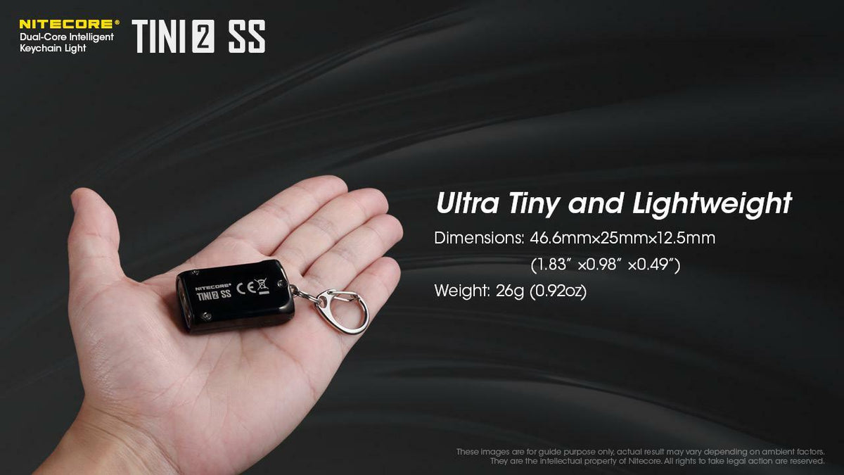 LED Keychain Light 500 Lumens Stainless Steel Rechargeable USB-C