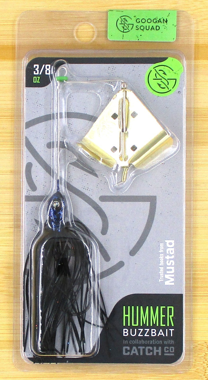 Fishing Buzzbait Lure Set - 3/8 Oz Black Blue Flake Baits for Freshwater Bass