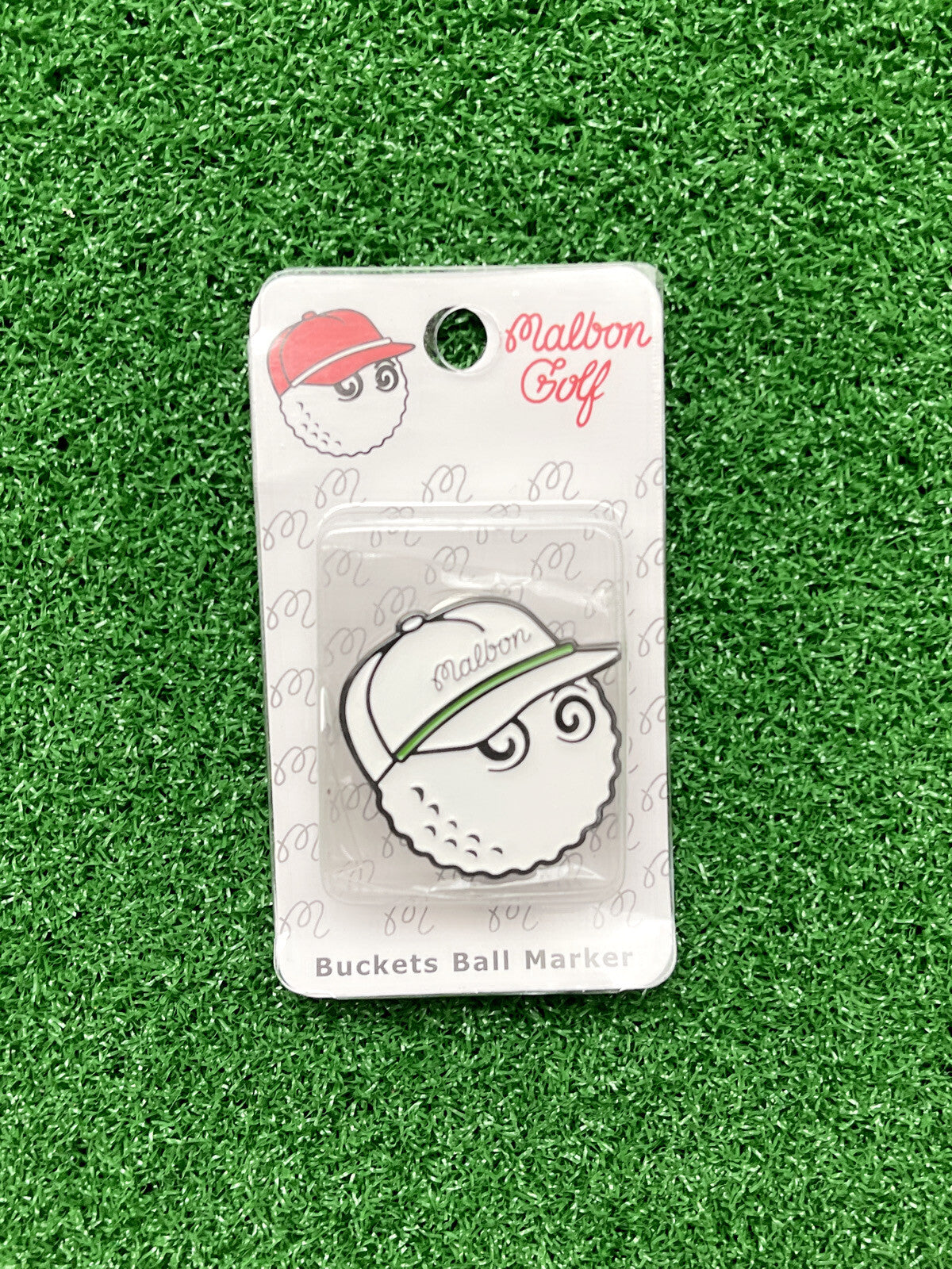 Magnetic Golf Ball Marker with Hat Clip - Malbon Style Assorted Set