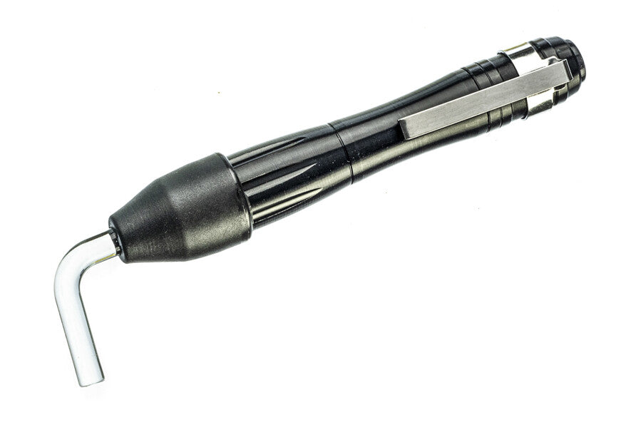 Compact Fiber Optic Bore Light for Gun Barrel Inspection - Black