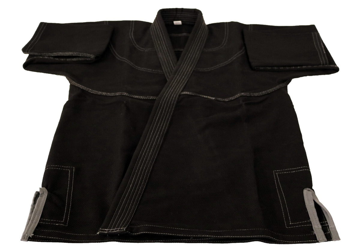 Martial Sports Brazilian Jiu Jitsu Gi Uniform - Black/Gray, Free Belt & Shipping