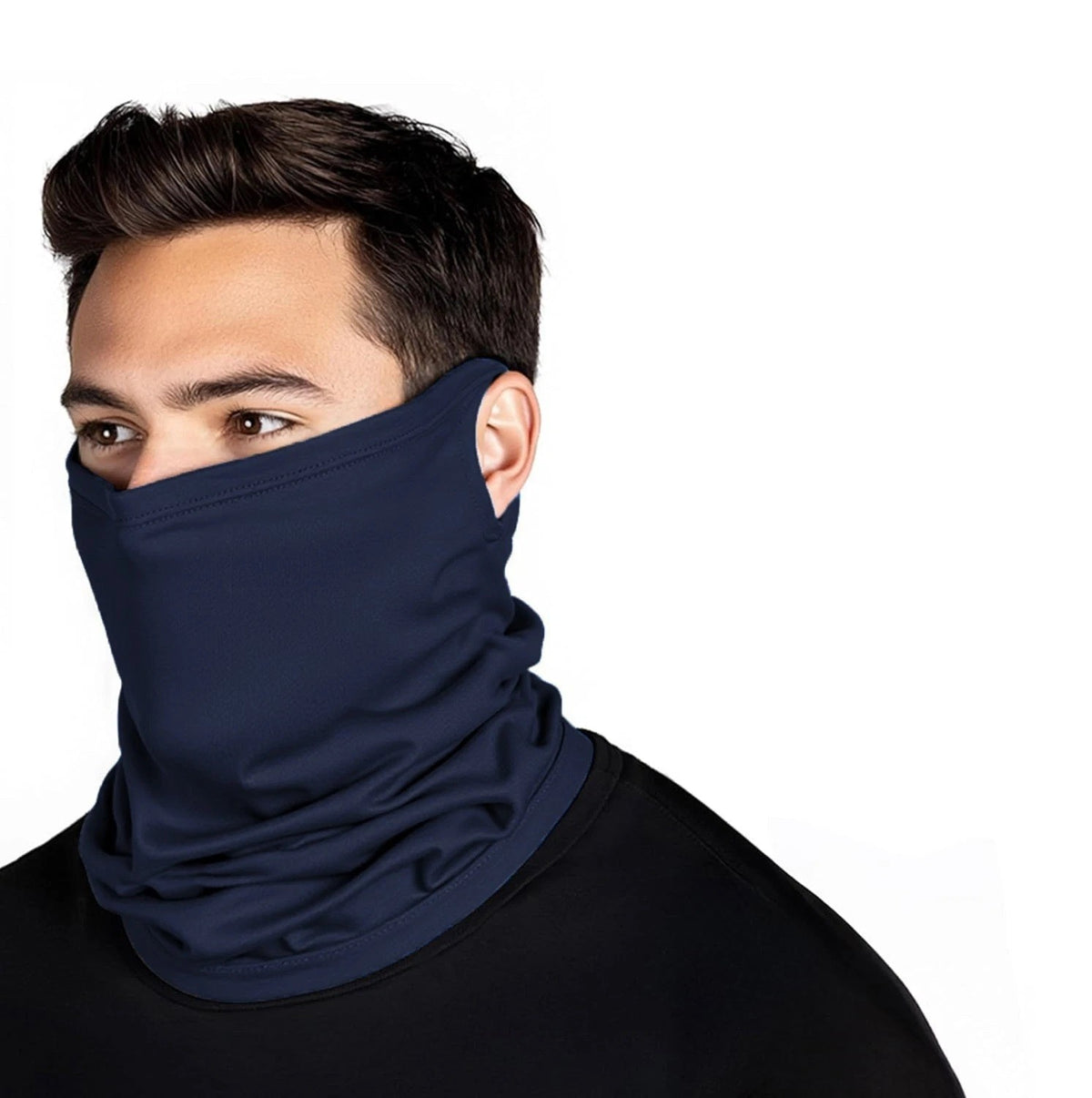 UV Protection Cooling Neck Gaiter Face Mask Scarf with Ear Loop