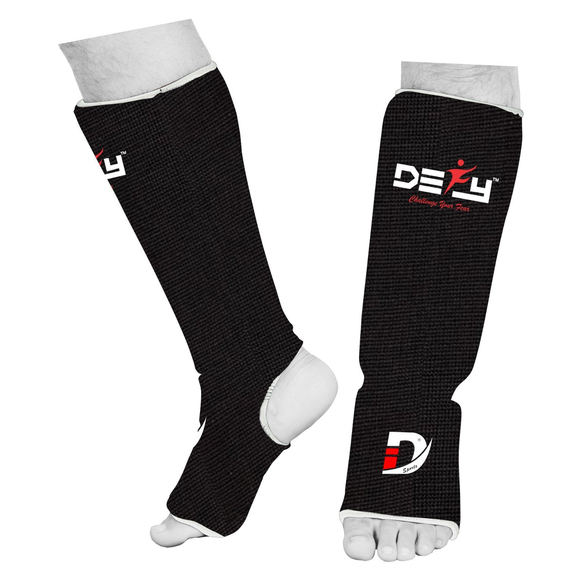 Lightweight MMA Shin Guards with Foam Padding and Support