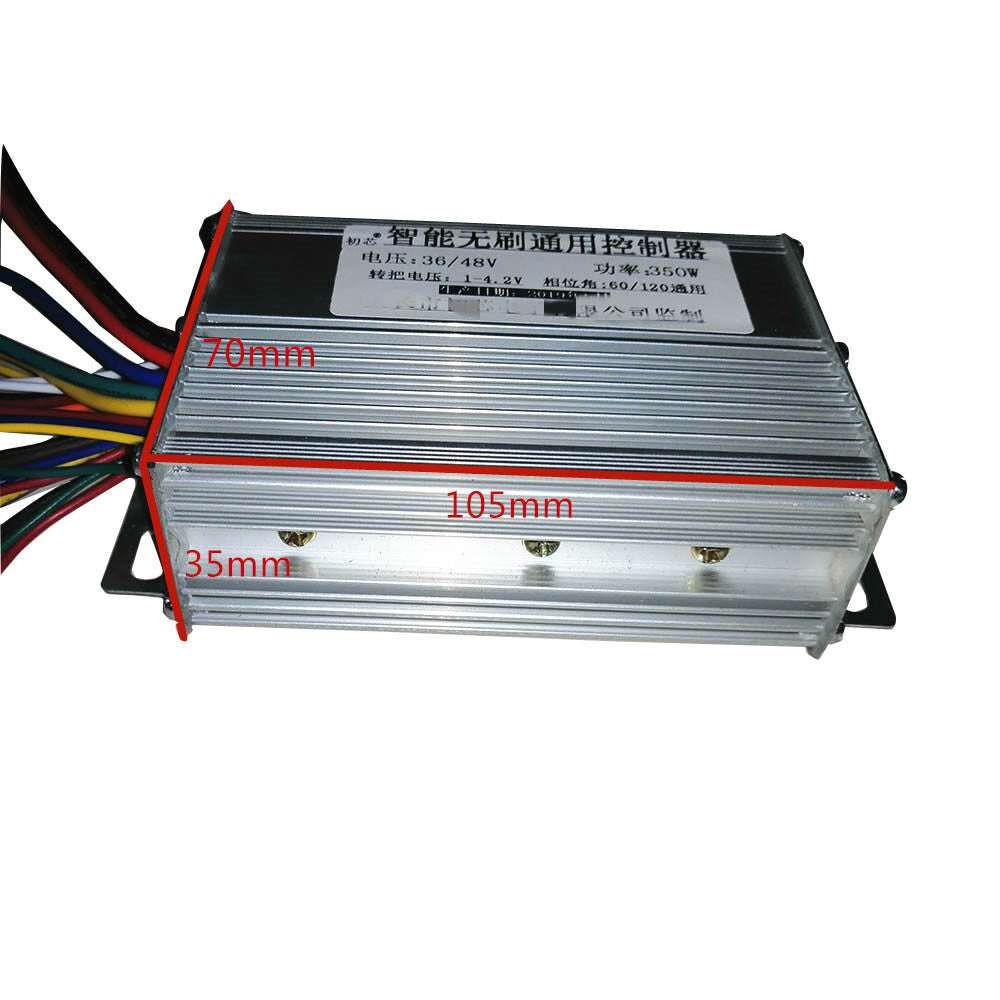 36V-48V 350W Electric Bicycle Motor Controller for E-Bikes & Scooters