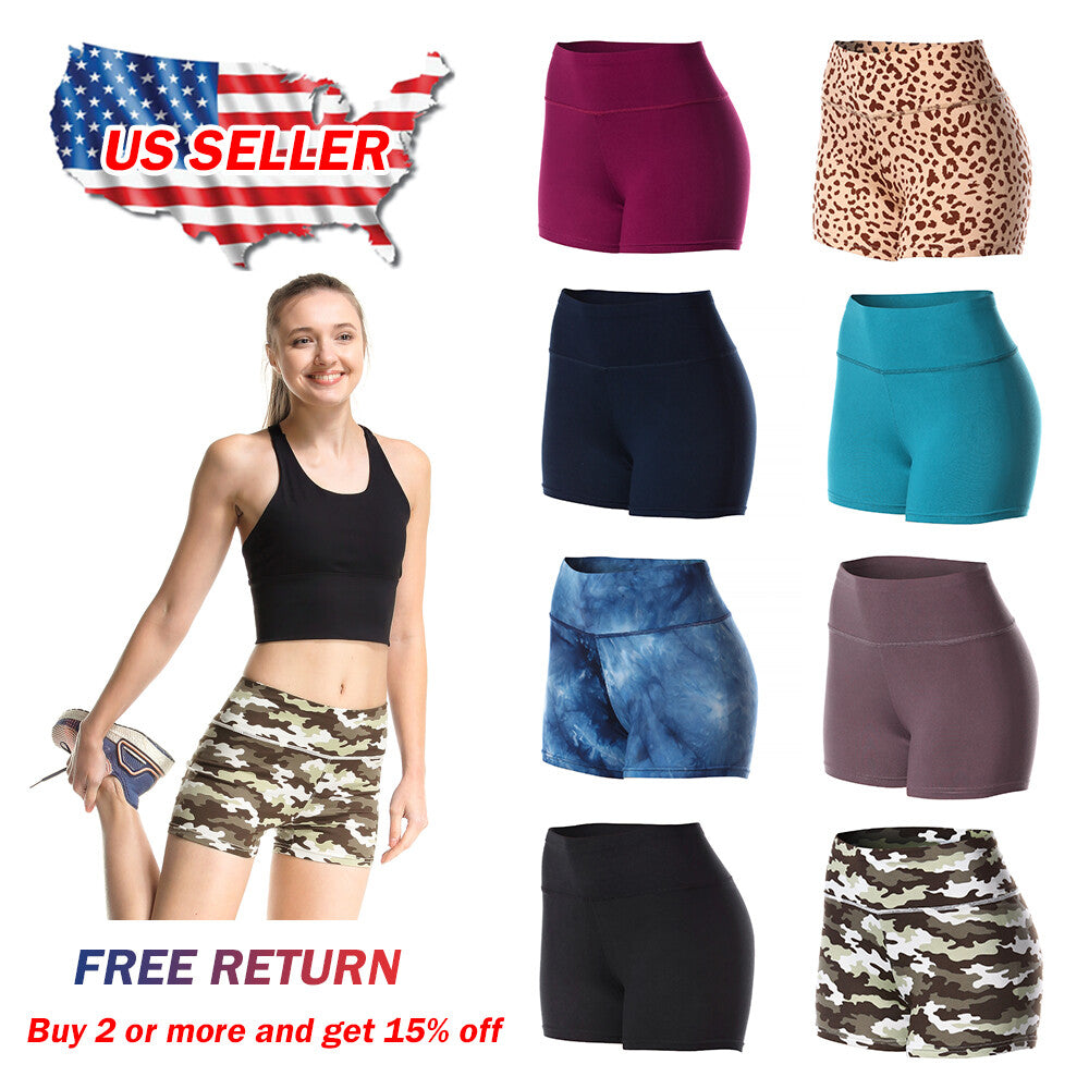 Women's Athletic Shorts for Gym Yoga Running & Workout