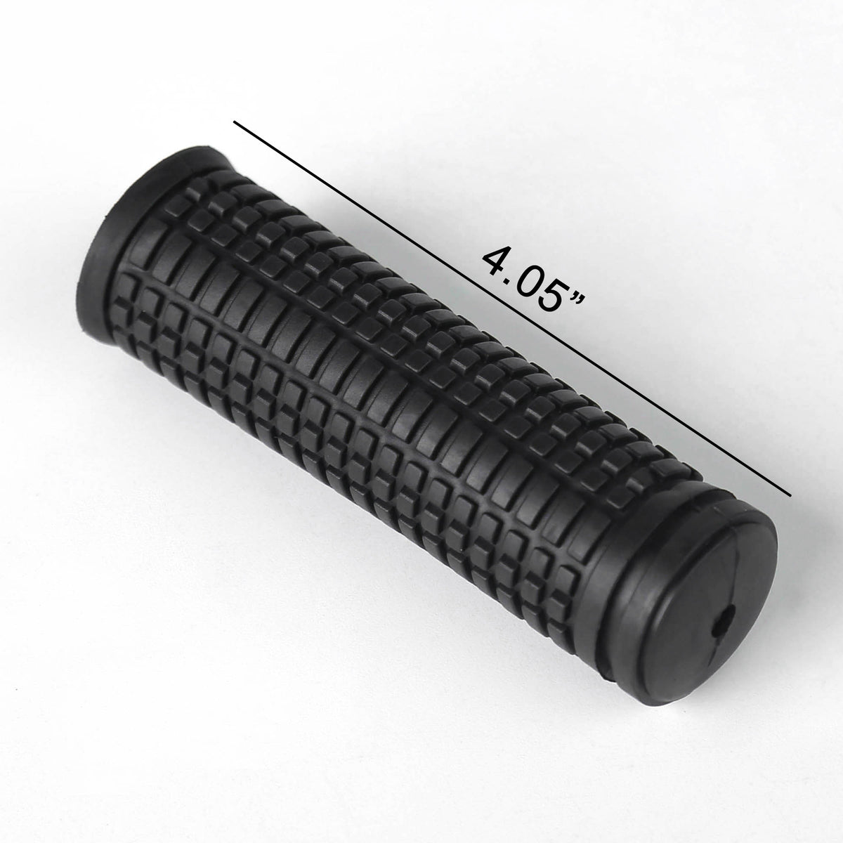 Bike Handlebar Grips 2 Pack - Non-Slip Rubber 4 Inch Black Replacement