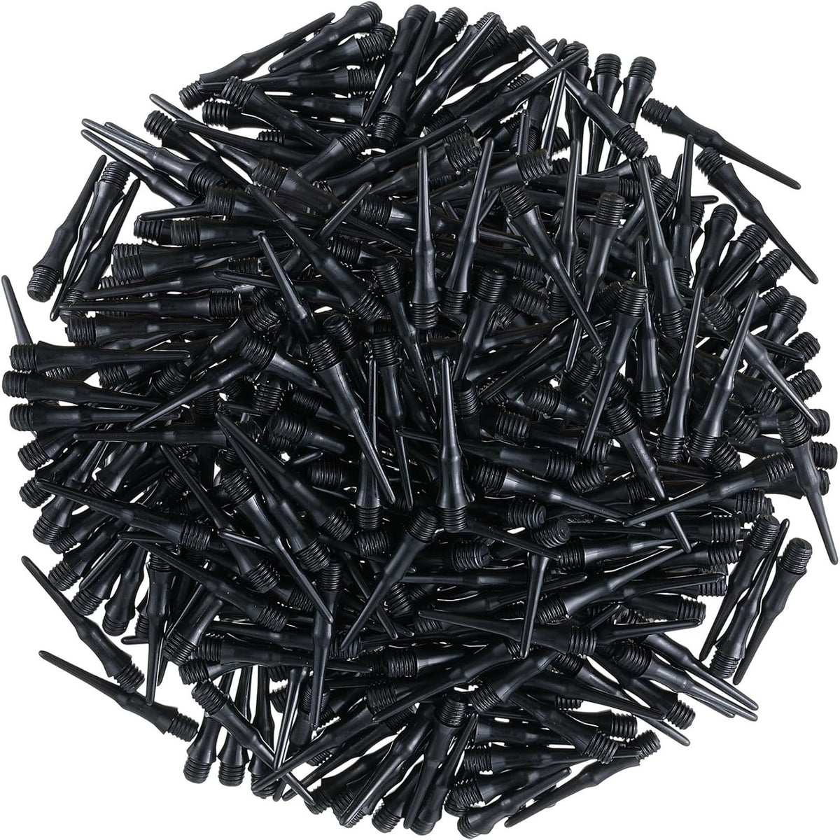 200-Pack 2BA Threaded Soft Tip Dart Tips – Plastic Replacement Tips for Darts