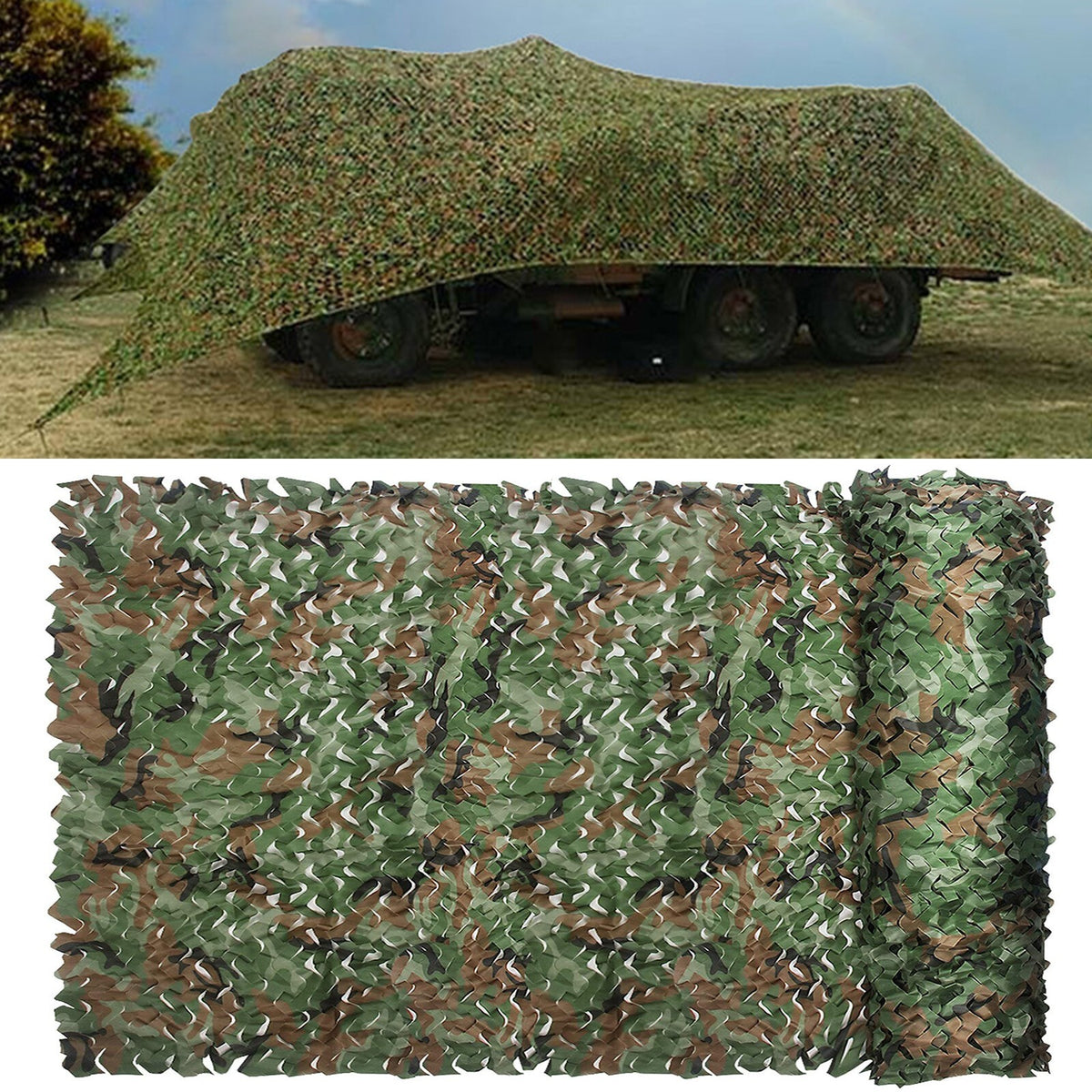 13x20ft Camouflage Netting for Hunting & Outdoor Shelter Building