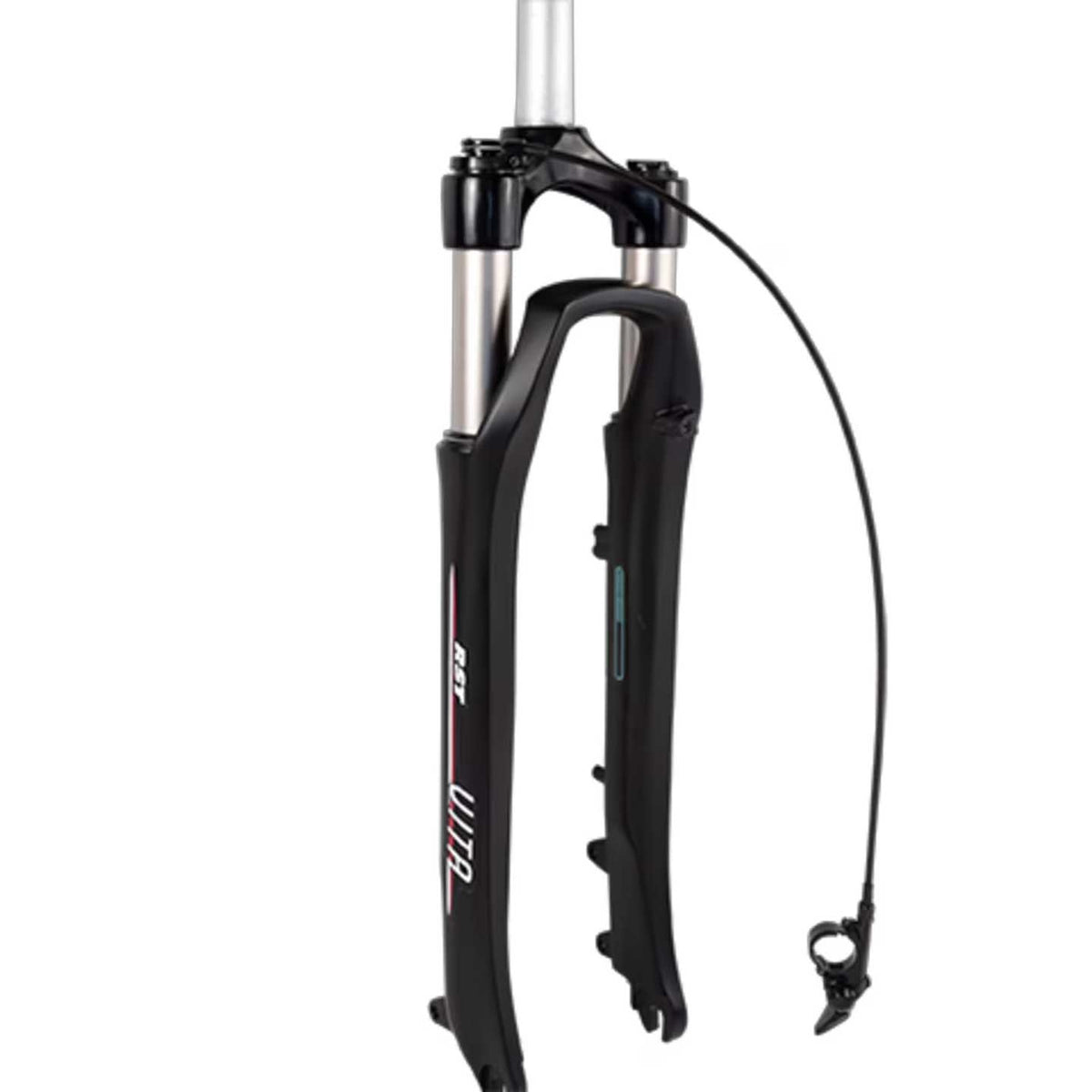 700c Bicycle Suspension Fork with 60mm Travel, Lockout, Threadless, Q/R
