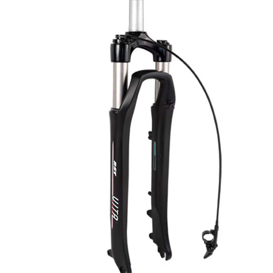 700c Bicycle Suspension Fork with 60mm Travel, Lockout, Threadless, Q/R