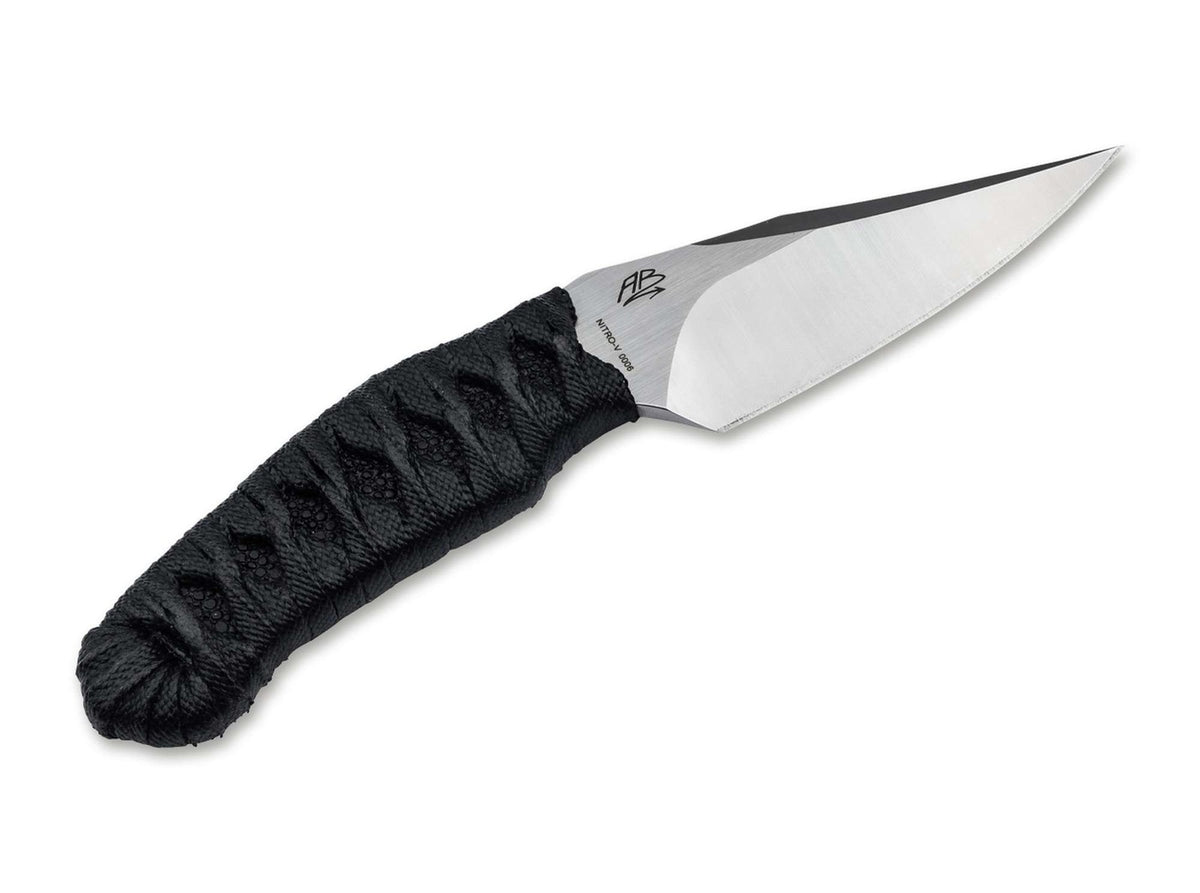 Fixed Blade Knife with Nitro-V Blade and Fish Skin Handle - Tactical Outdoor Use
