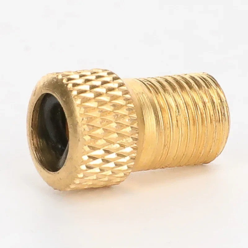 Presta to Schrader Valve Adapter for Bicycle Pump - Copper Golden