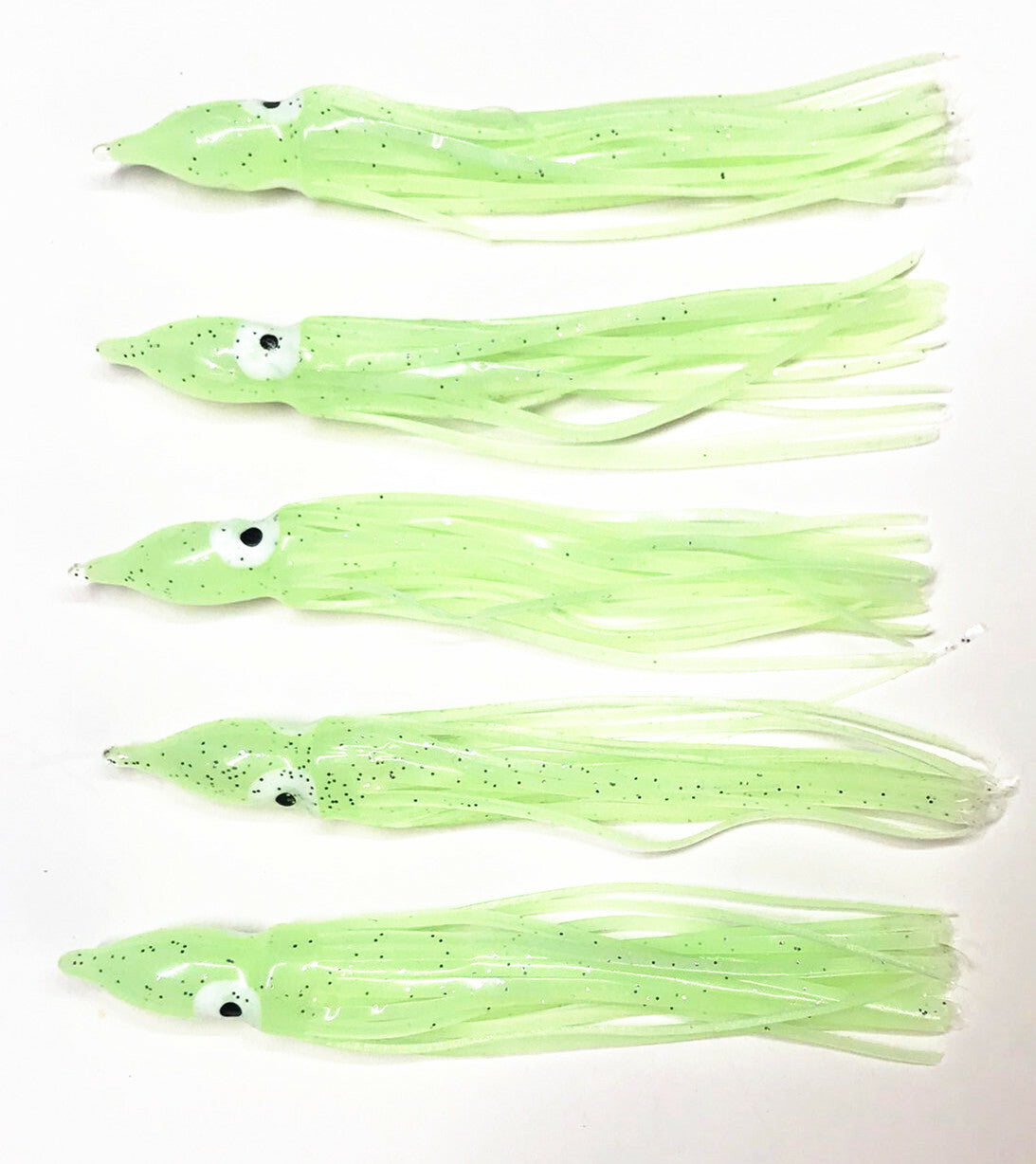 Glow Fishing Lures Squid Skirts Set Soft Baits for Saltwater & Freshwater Fishing