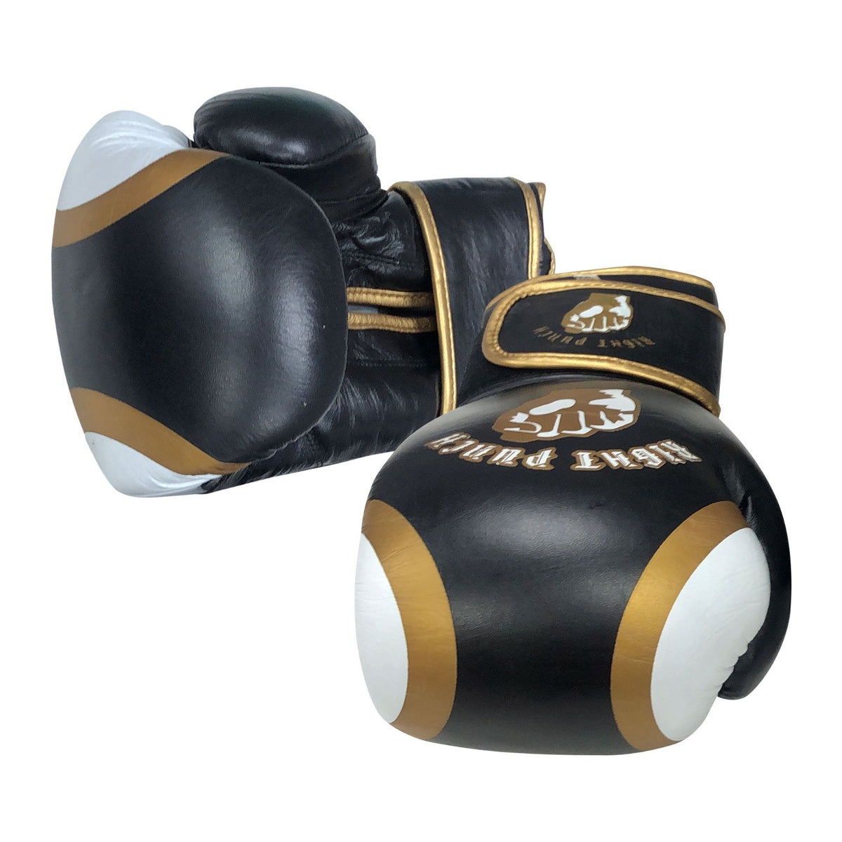Adult Boxing Gloves Rex Leather Padded Sparring & Bag Gloves