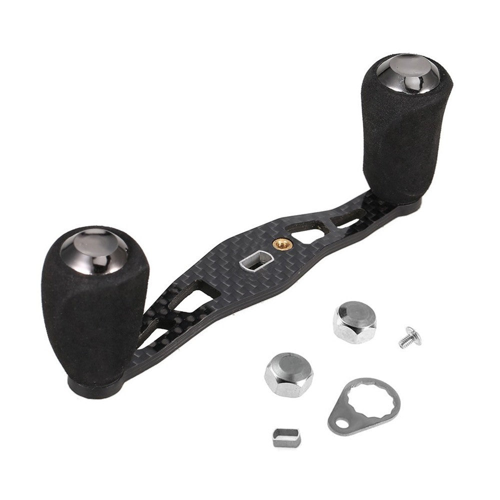 Carbon Fiber Left Right Baitcasting Reel Handle with EVA Knob Replacement