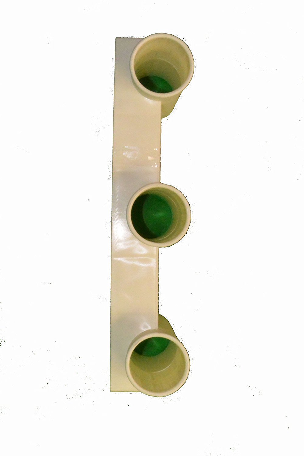Fishing Rod Holder with Mounting Bracket - 3 Pole Tube Rack for Sports